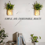 Rustic Wall Sconces, Mason Jar Sconces, Farmhouse Home Decor, LED Fairy Lights - Image 5