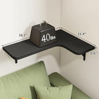 Fixwal Corner Shelves Wall Mounted Set of 5, Floating Shelves - Image 3