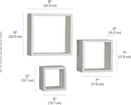 MELANNCO Floating Square Cube Shelves, - Image 3