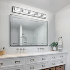 LED Vanity Lighting 30W Lights for Mirror 5 Light Bath Wall Lamps 34 Inch - Image 7