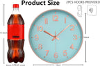 Modern Wall Clock, 10 Inch Digital Wall Clocks Battery Operated, Round Non - Image 3