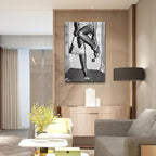 High Fashion Poster Trendy Black and White Wall Art Retro Girl Room Decor - Image 6
