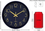 Silent Wall Clocks Battery Operated 8 Inch, Analog Wall Clock - Image 3