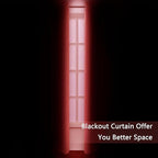 LEMOMO Blackout Curtains 66 x 84 inch/Bright Red Curtains Set of 2 - Image 3