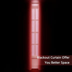 LEMOMO Blackout Curtains 38 x 84 inch/Bright Red Curtains Set of 2 - Image 3