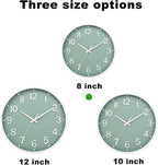 Wall Clocks Battery Operated 8 inch Modern Wall Clock, Silent Non Ticking Wall - Image 2