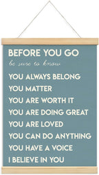 Mental Health Positive Affirmations Inspirational Wall Art Decor, Therapist by Unknown