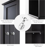 VANIRROR Black Wall Cabinet 24x30 Inch Wooden Over The Toilet Storage Cabinets - Image 4