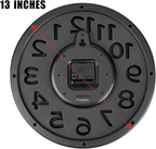 Plumeet 13'' Wall Clock, Large Battery Operated Wall Clocks Silent Non-Ticking - Image 7