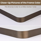 LOAAO 55”X30” Bronze Bathroom Mirrors - Image 3