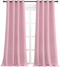 NICETOWN Crystal Pink Blackout Curtains 108" Long, 2 Pieces by NICETOWN