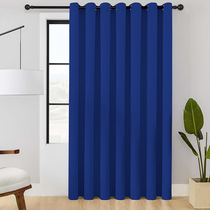 ChrisDowa Room Divider Curtain 108 Inches Long, Wide Blackout Sliding Door by ChrisDowa