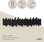 Umbra Sticks Wall-Mounted Coat Rack Rail Hook - Image 6