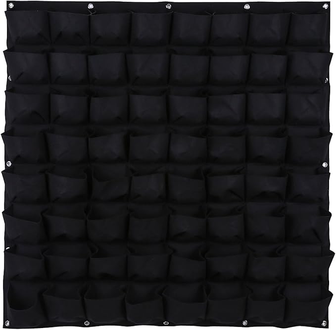 Ogrmar 64 Pockets Vertical Wall Garden Planter Plant Grow Bag by Ogrmar