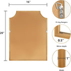 WallBeyond Scalloped Wood Mirror - Image 6