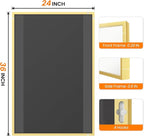 TRAHOME Bathroom Vanity Mirror for Wall, 2 Pack 36" x 24" Metal Framed - Image 7