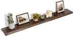 FLYJOE Floating Shelves for Wall Decor, Rustic Solid Elm Wood Live Edge by FLYJOE