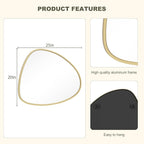 WallBeyond Asymmetrical Mirror, Irregular Wall Mirror, Wall Mirrors Decorative - Image 7