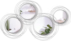 Hicarer 4 Pcs Decorative Wall Mirror Round Modern Mirror Circle Mirror Wall Art - Image 2