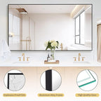 Koonmi 86"x40" Floor Mirror Full Length, Bedroom Floor Body Mirror - Image 6