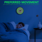 Glow in The Dark Wall Clock, Large Easy Read Numbers Tempered Glass Night Light - Image 5