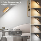 Hensam Wall Sconce, LED Battery Operated Wall Sconce - Image 3
