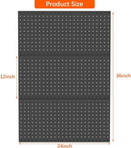 TORACK 3 PCS Metal Pegboard Panels - Image 3
