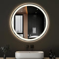DUMOS 30 Inch Round LED Bathroom Mirror by DumosLifestyle