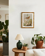 InSimSea Gold Bamboo Framed Canvas Wall Art, Spring Bird on Branch Paintings - Image 7