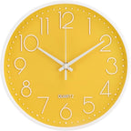 Wall Clock Non-Ticking Silent Modern Simple Style Round Decor Clock by BAKBRAND