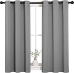 NICETOWN Silver Grey Blackout Curtain Panels - Image 2