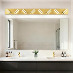 IZORRO LED Modern Bathroom Lights Fixtures, Brushed Glod Acrylic Wall Lighting - Image 7