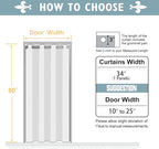 ChrisDowa Blackout Door Curtains - Image 6