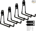 Garage Hooks, 4 Pack 7.7inch Large Square Wall Hooks by CRXCRC
