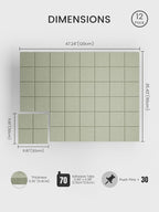 Bumusty Large Felt Bulletin Board, 30 Push Pins, 70 Adhesive Tabs - Image 2