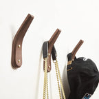 COCOYA 2Pack Wood Hooks Wall Mounted, Minimalist Easy Install Natural Real - Image 4
