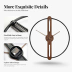 Cuspin 16 Inch Wall Clock, Modern Silent Non Ticking Battery Operated Wall - Image 4