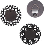 Retro Gold Mirrors for Wall Pack of 3. Geometric Lines Round Mirrors. More - Image 9