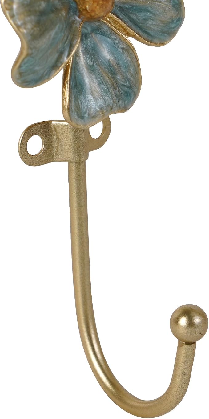 SOFFEE DESIGN Set of 5 Floral Wall Hooks, French Garden Eye-catching Entryway - Image 8