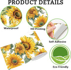 Sunflower Wall Border Wallpaper Border Decal Peel and Stick 19.7 x 4 Inch - Image 6