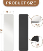 Delma Full Length Mirror, Wall Mounted, Freestanding or Leaning, Rounded - Image 2