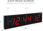 Ivation Oversized Large Digital Wall Clock - Image 2