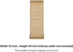 LazBlinds No Tools No Drill Bamboo Roller Shades, Cordless Bamboo Blinds - Image 7