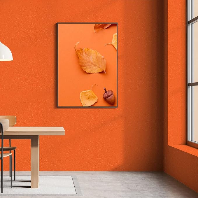 Abyssaly Self Adhesive Wallpaper Orange Sticky Back Plastic Roll Removable - Image 2