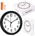 Silent Wall Clock Non Ticking, 6 Inch Wall Clocks Battery Operated, Small - Image 7
