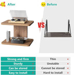 WALI Floating TV Shelf, 2 Tier Projector Shelf - Image 5