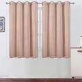 LEMOMO Blackout Curtains 66 x 54 Inch Long Blush Curtains Set of 2 Panels Room by Lemomo