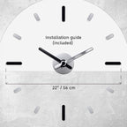Presentime & Co Large Frameless DIY Wall Clock - Image 5