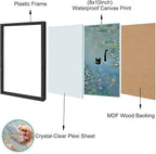 Hamduker Cat Wall Art Monet Prints Vintage Canvas Wall Art Funny Cat in Water - Image 2