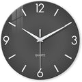 XFM Modern Wall Clock 24 Inch Large Grey Wall Clocks Battery Operated Gray by XFMWallClock